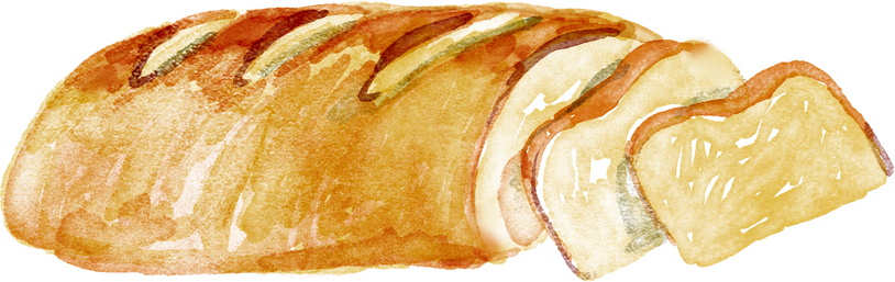 Thanksgiving Watercolor Bread Loaf